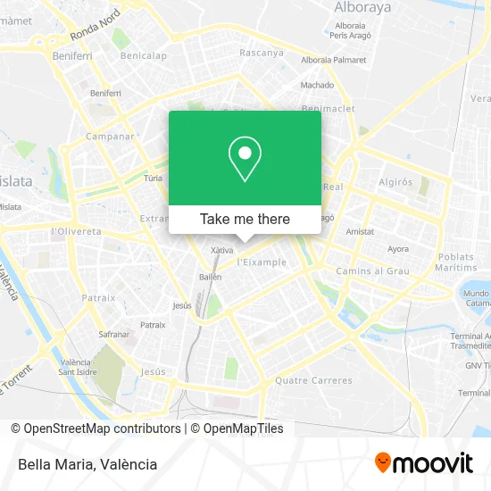 Bella Maria map