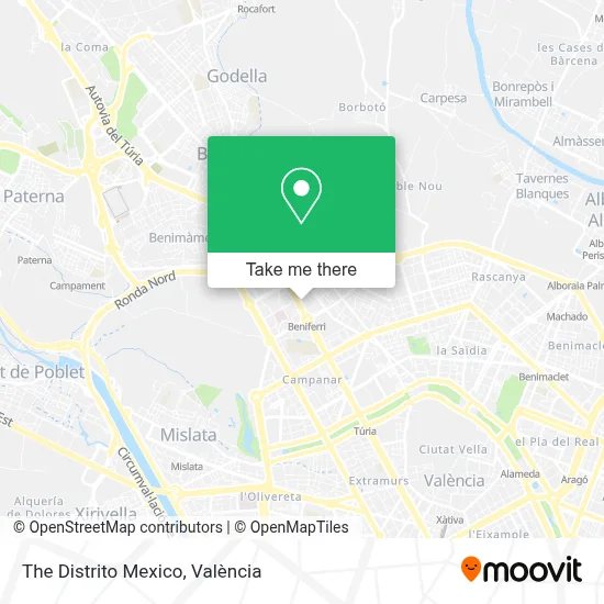 The Distrito Mexico map