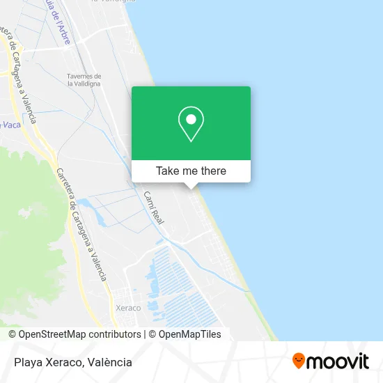 Playa Xeraco map