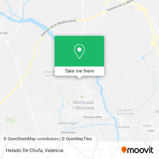 Helado De Chufa map