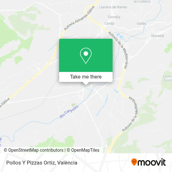 Pollos Y Pizzas Ortiz map