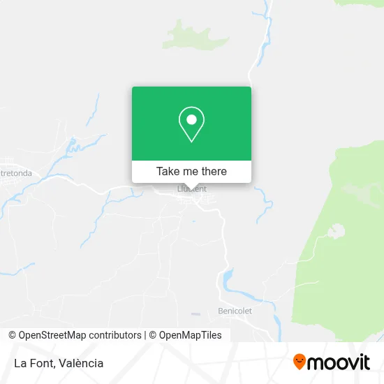 La Font map