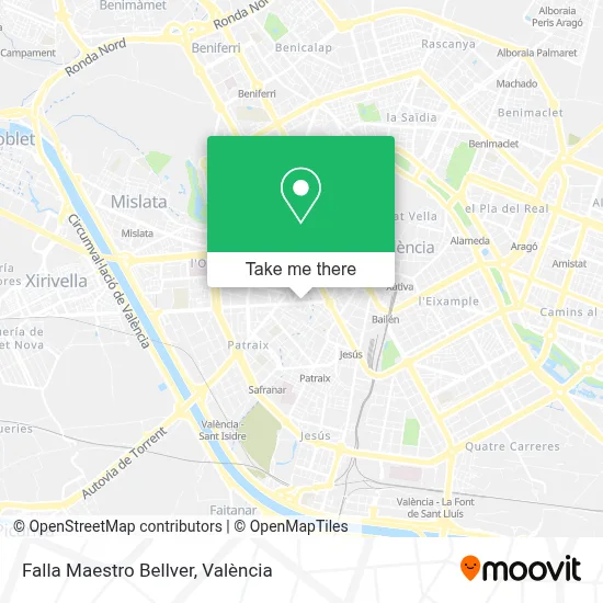 Falla Maestro Bellver map