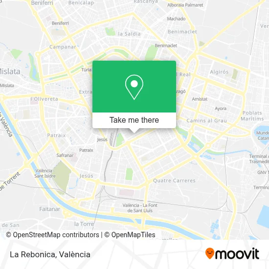 La Rebonica map