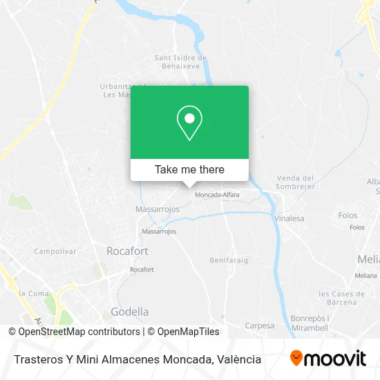 Trasteros Y Mini Almacenes Moncada map