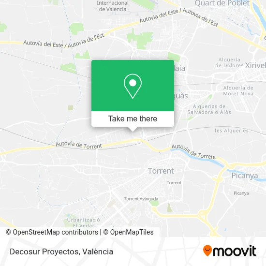 Decosur Proyectos map