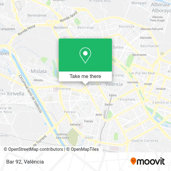Bar 92 map