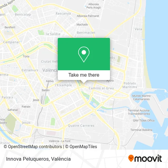 Innova Peluqueros map