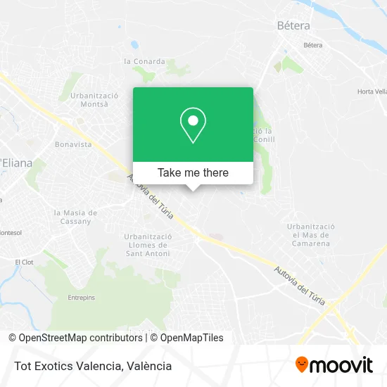 Tot Exotics Valencia map