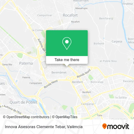 Innova Asesoras Clemente Tebar map