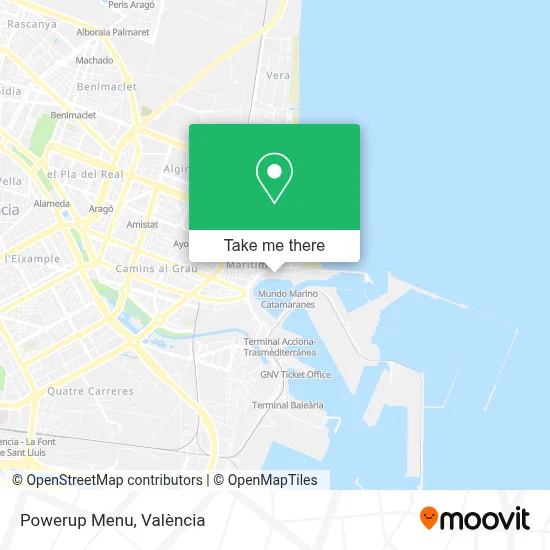 Powerup Menu map