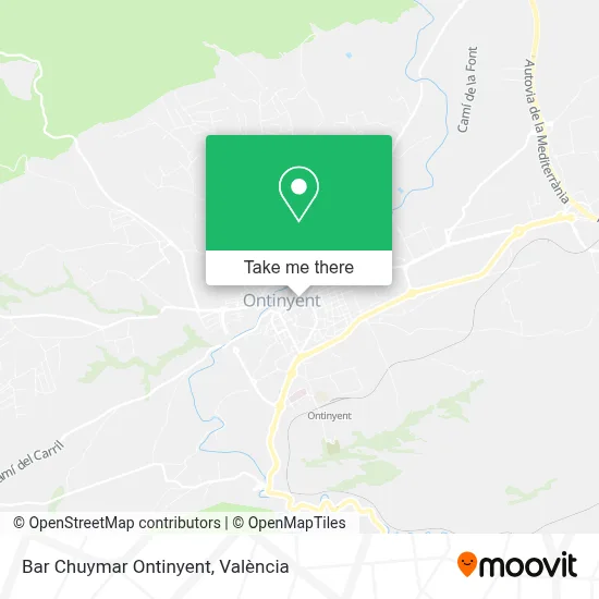 Bar Chuymar Ontinyent map