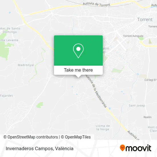 Invernaderos Campos map