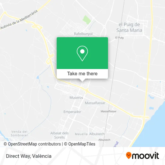 Direct Way map