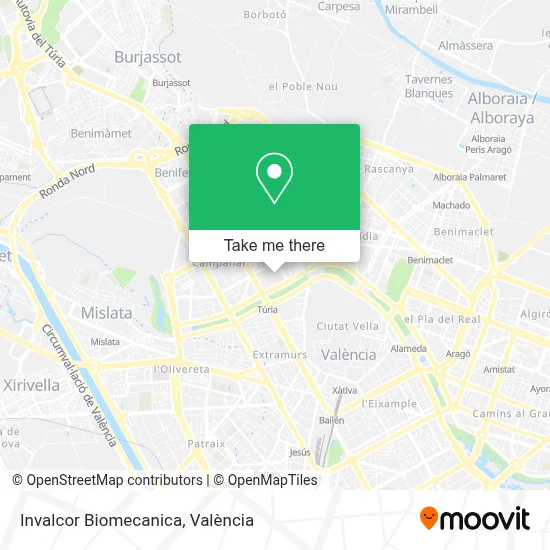 Invalcor Biomecanica map