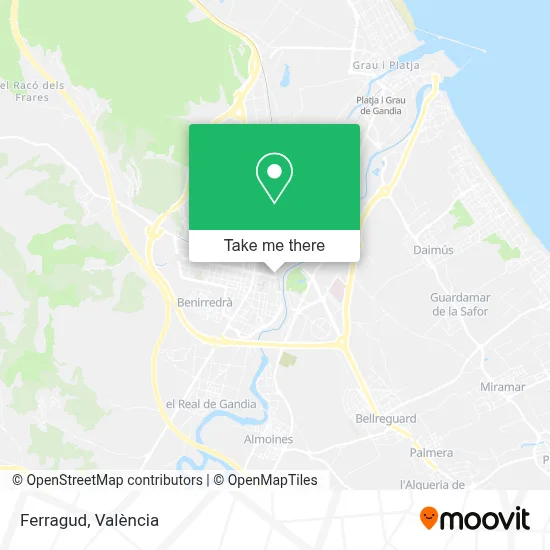 Ferragud map