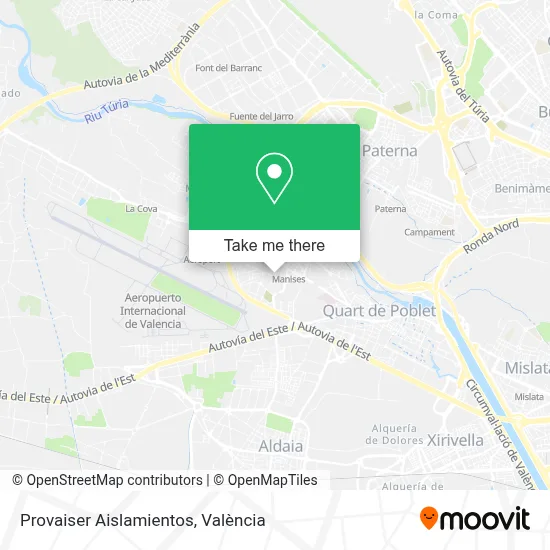 Provaiser Aislamientos map