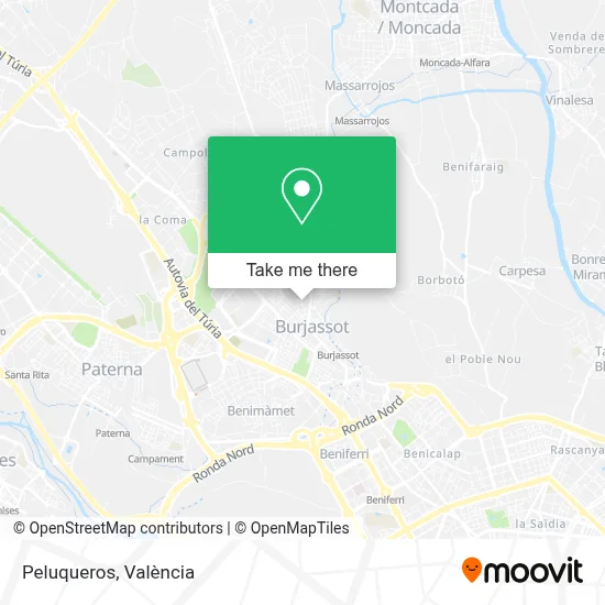 Peluqueros map