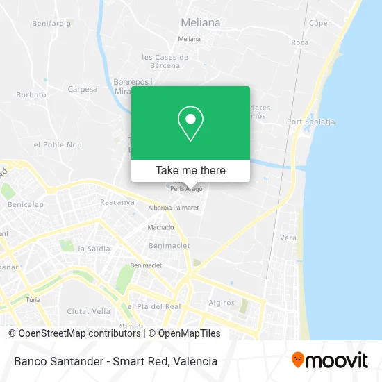 Banco Santander - Smart Red map