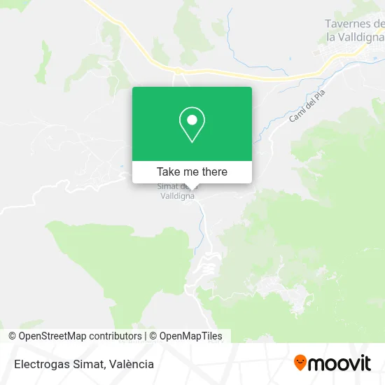 Electrogas Simat map