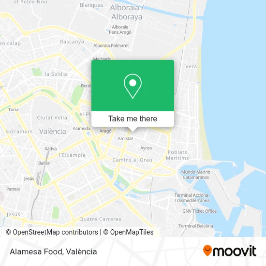 Alamesa Food map