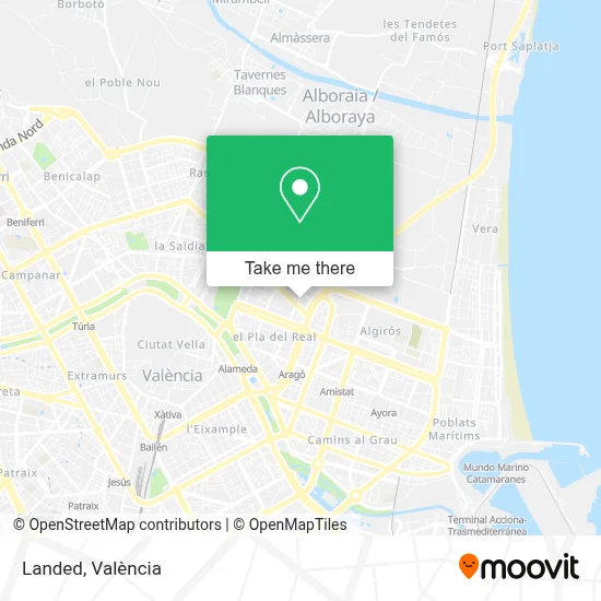 Landed map