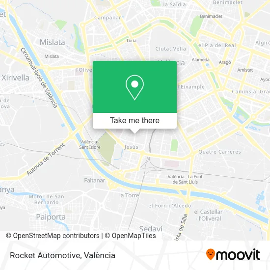 Rocket Automotive map