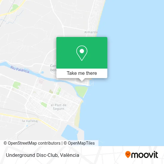 Underground Disc-Club map