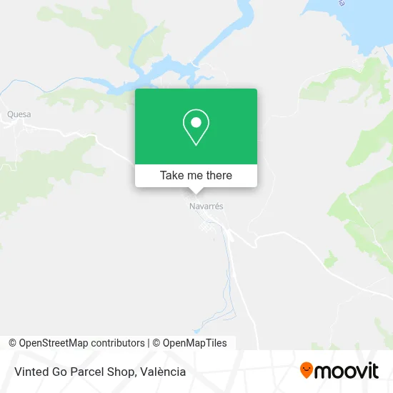Vinted Go Parcel Shop map