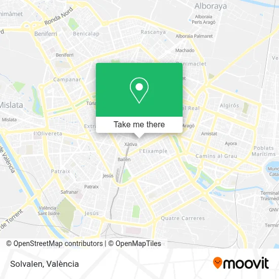 Solvalen map