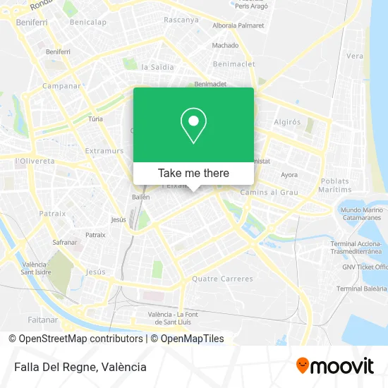 Falla Del Regne map