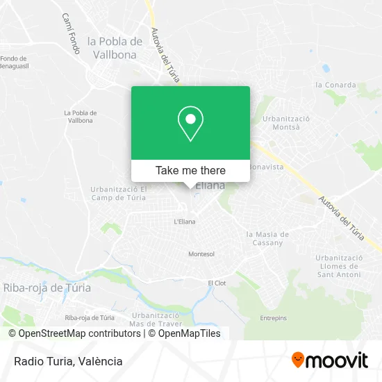 Radio Turia map