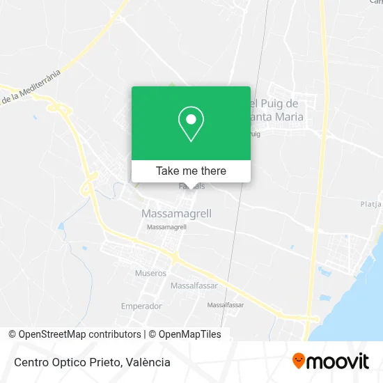 Centro Optico Prieto map