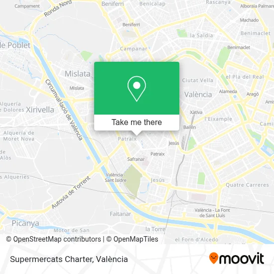 Supermercats Charter map