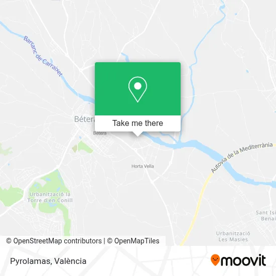 Pyrolamas map