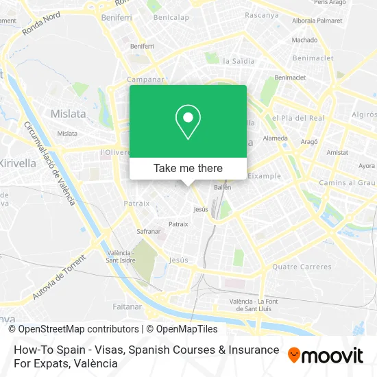 How-To Spain - Visas, Spanish Courses & Insurance For Expats map