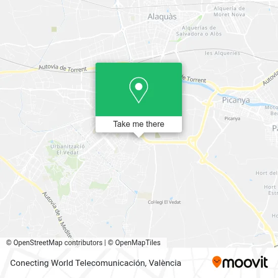 Conecting World Telecomunicación map