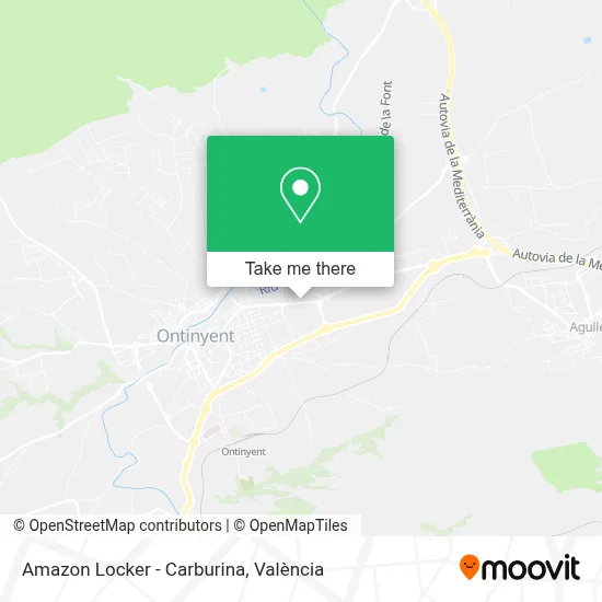 Amazon Locker - Carburina map