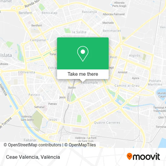 Ceae Valencia map
