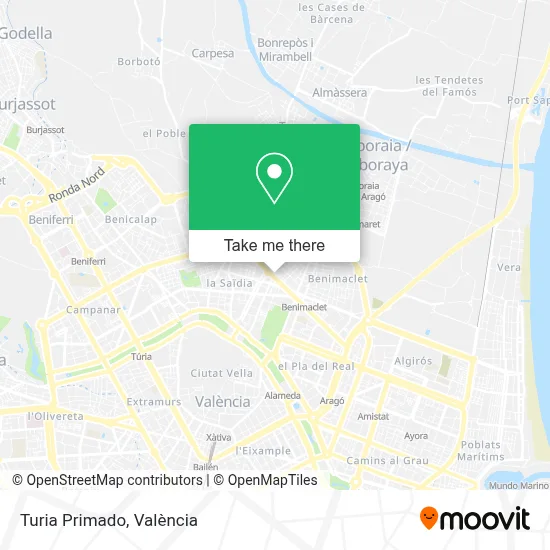 Turia Primado map
