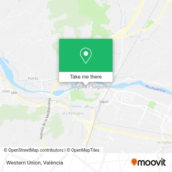 Western Union map