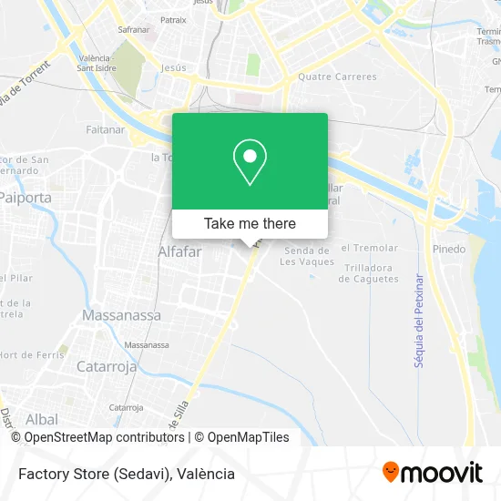 Factory Store (Sedavi) map
