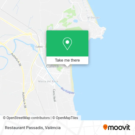 Restaurant Passadis map