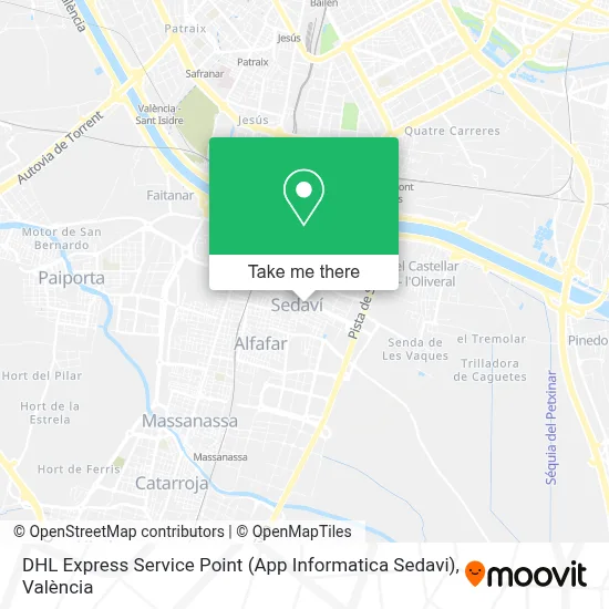 DHL Express Service Point (App Informatica Sedavi) map