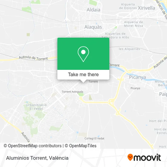 Aluminios Torrent map