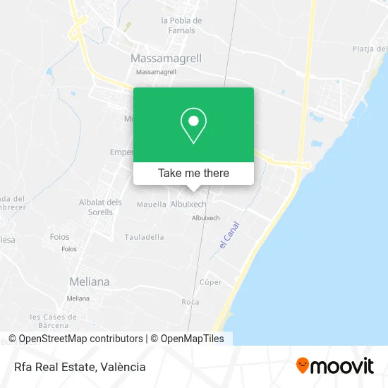 Rfa Real Estate map