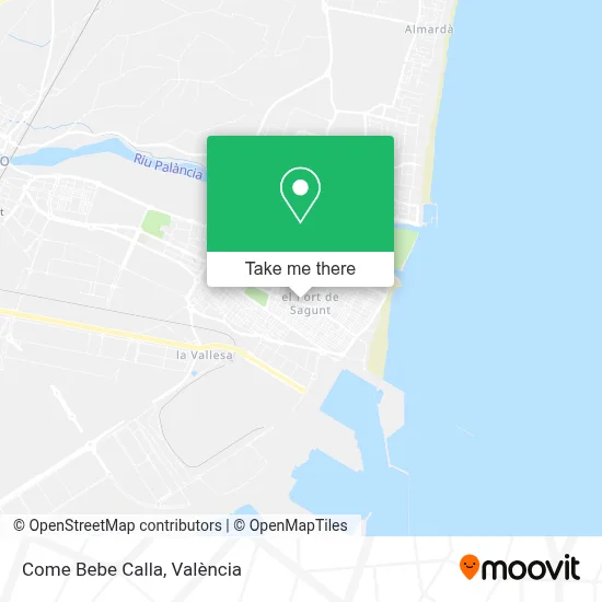 Come Bebe Calla map
