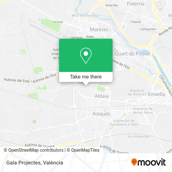 Gala Projectes map