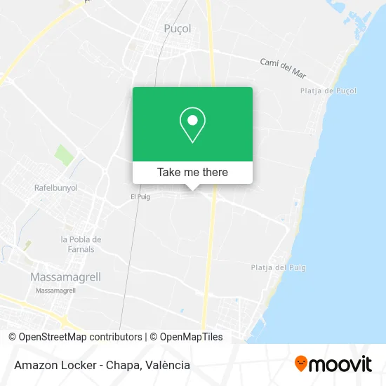 Amazon Locker - Chapa map