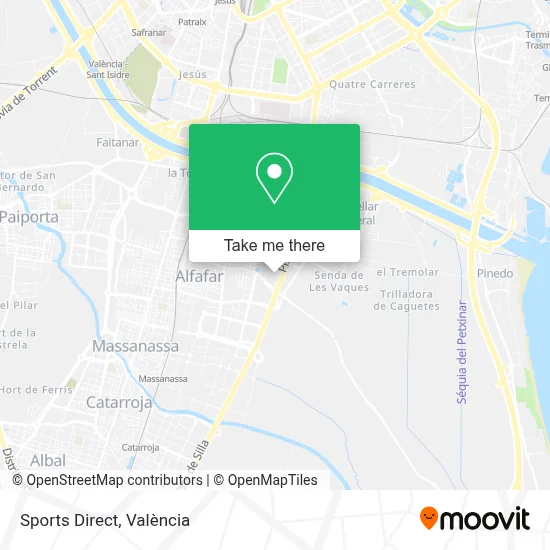 Sports Direct map